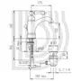 Смеситель Liberty LVBLIB2013 # 034IMORO для умывальника высокий Bianchi