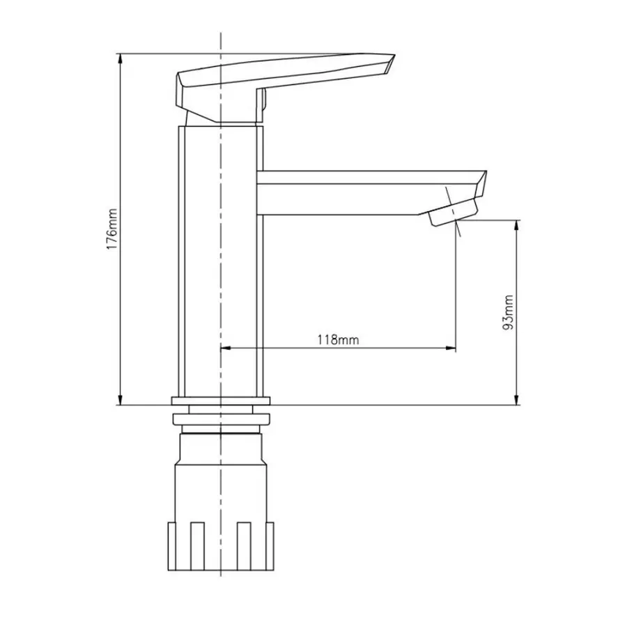 Смеситель для раковины GF (CRM) S-09-001F