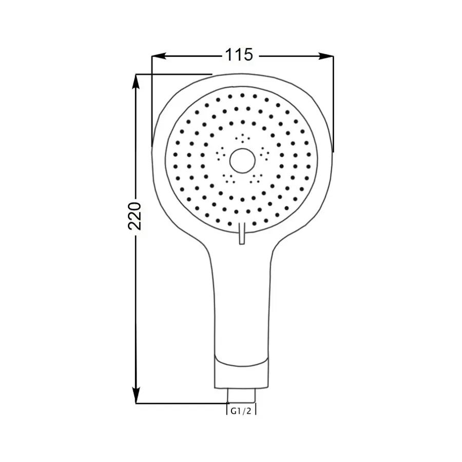 Лейка для ручного душа Lidz (CRM) 51 07 000 00