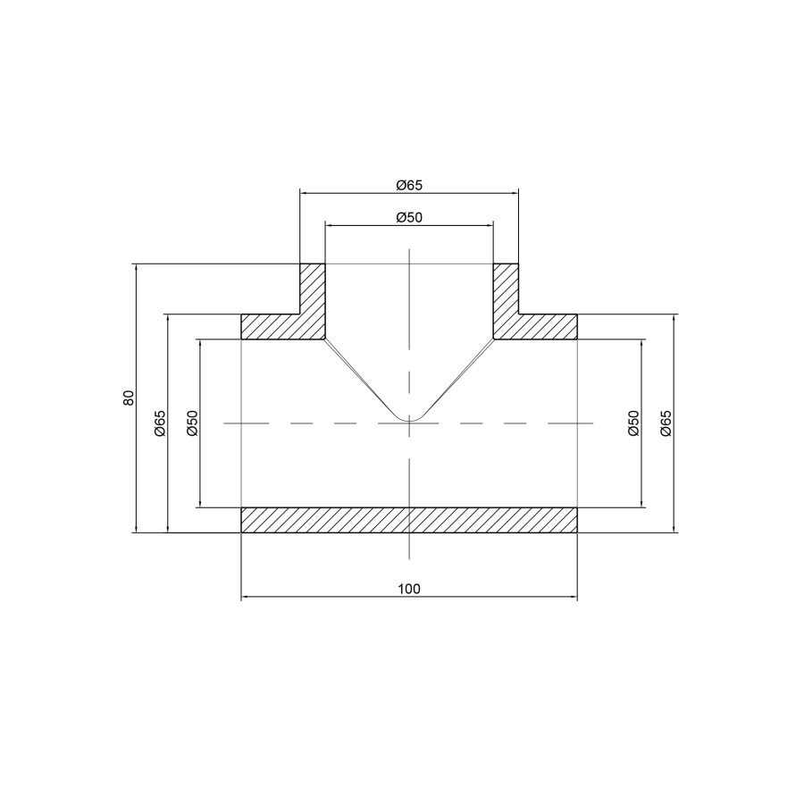 Тройник PPR Thermo Alliance 50