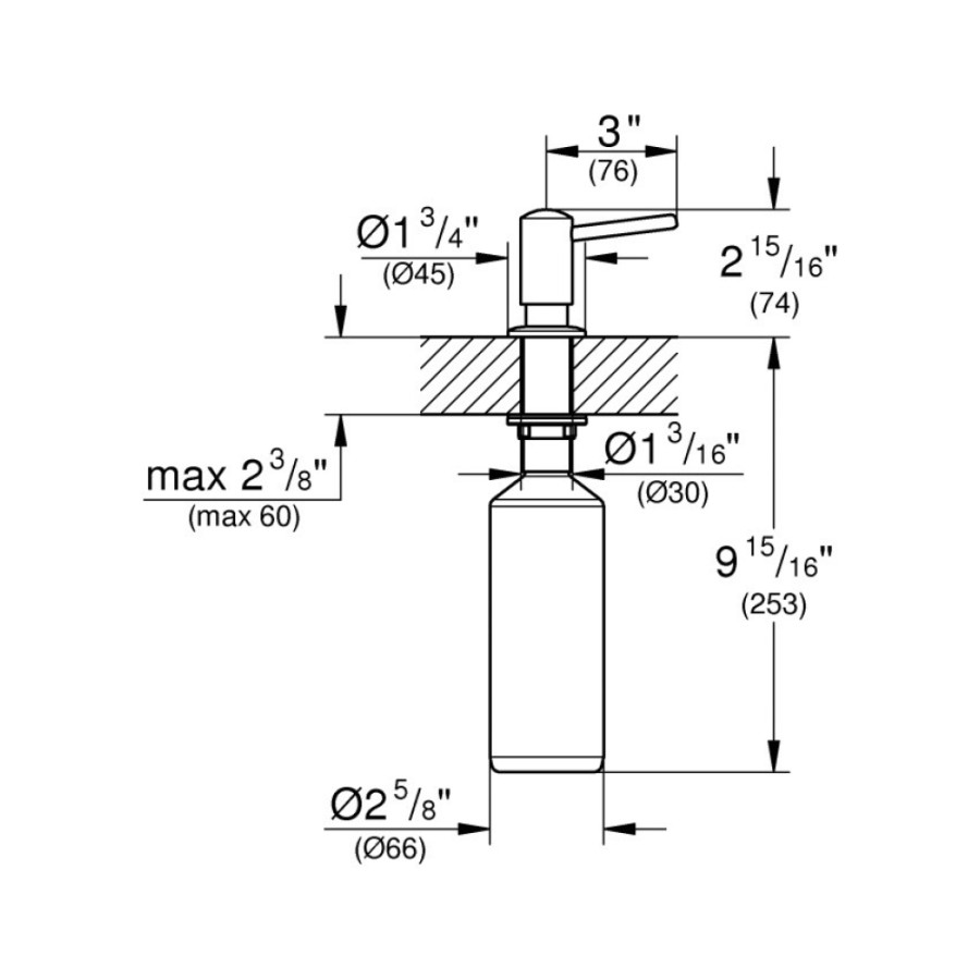 Дозатор для миючого засобу Grohe Contemporary 40536000 хром