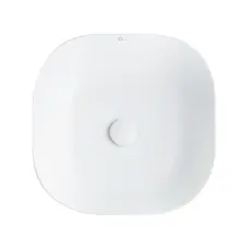 Раковина-чаша Qtap Kolibri 430х430х150 White з донним клапаном QT1011K396W