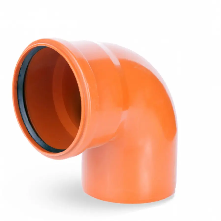 Колено ПВХ канализационное 160, 90 °
