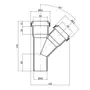 Тройник PPR канализационный TA Sewage 50, 45 °