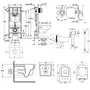 Комплект інсталяція Grohe Rapid SL 38827000 + унітаз з сидінням Qtap Jay QT07335176W + набір для гігієнічного душу зі змішувачем Grohe BauLoop 111042