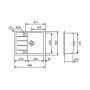 Кухонная гранитная мойка Lidz 650x500 / 200 WHI-01 (LIDZWHI01650500200)