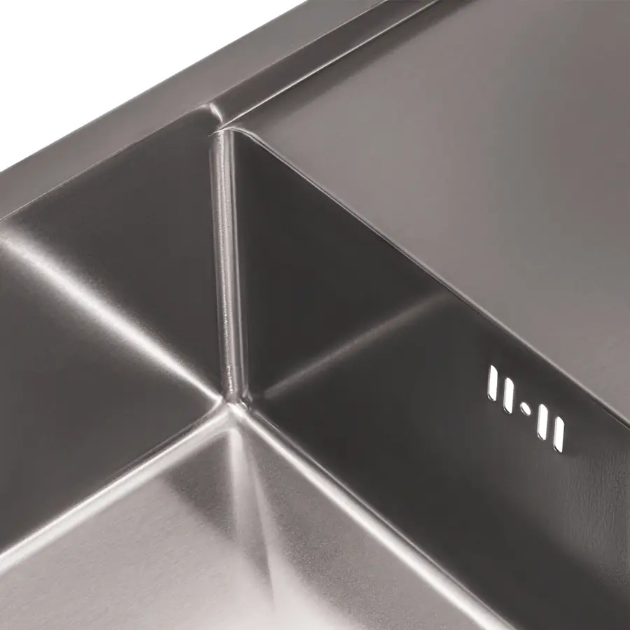 Кухонна мийка Qtap D7844BL 2.7/1.0 мм Black (QTD7844BLPVD12)