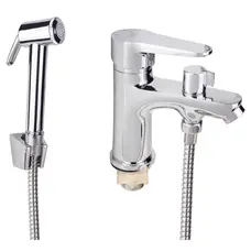 Смеситель для раковины Lidz (CRM) 14 34 001FB с воронкой для гигиенического душа