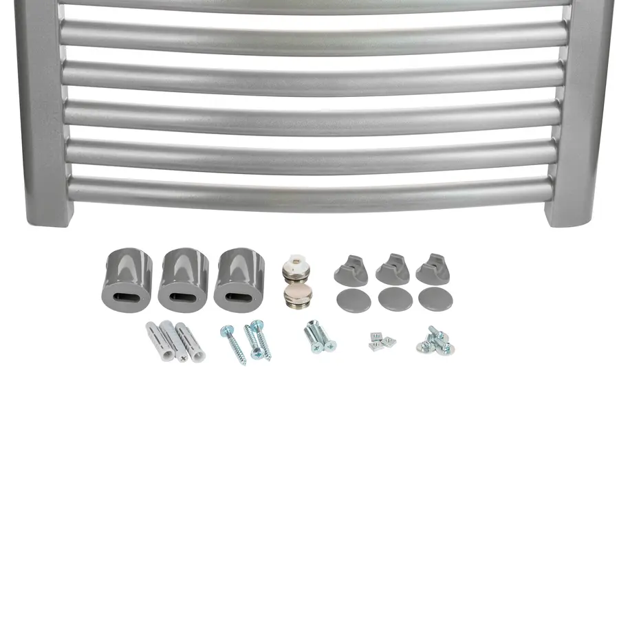 Сушарка рушників водяна Qtap Evia (SIL) P15 800x500 HY