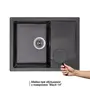 Кухонна гранітна мийка Lidz 650x500/200 BLM-14 (LIDZBLM14650500200)