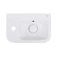 Раковина Qtap Tern 375х245х135 White з донним клапаном QT171110100LW Раковина Qtap Tern 375х245х135 White з донним клапаном QT171110100LW