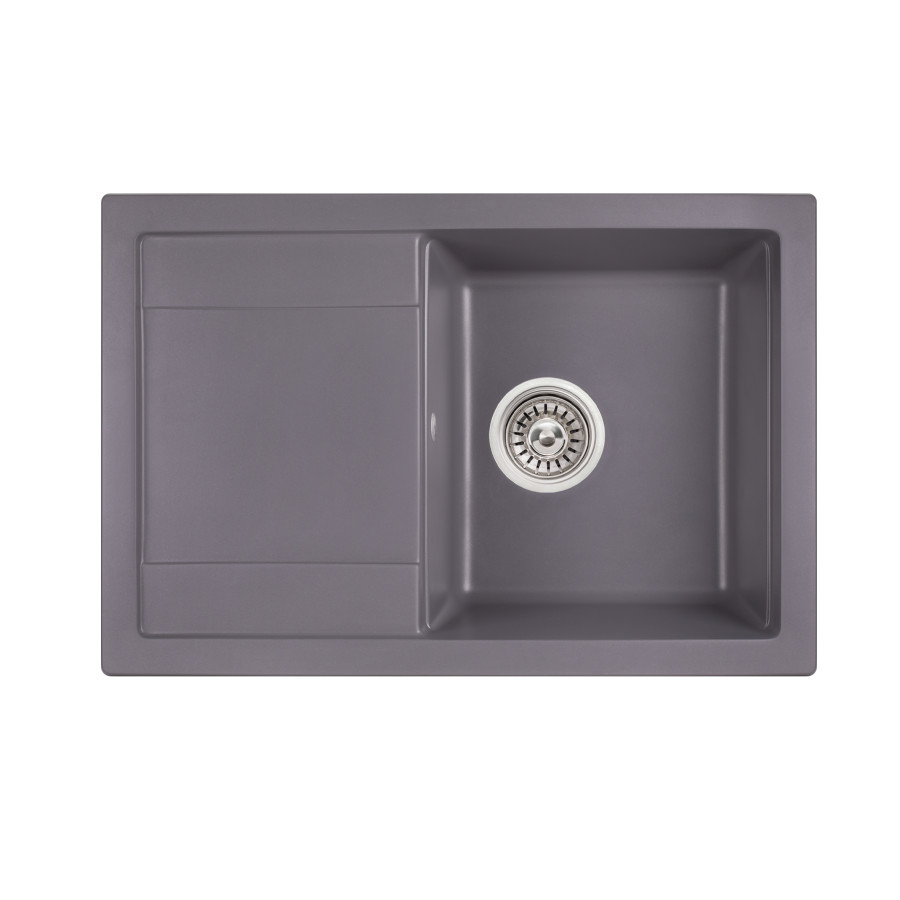 Кухонна гранітна мийка Qtap CS 7449 Grey (QT7449GRE471)