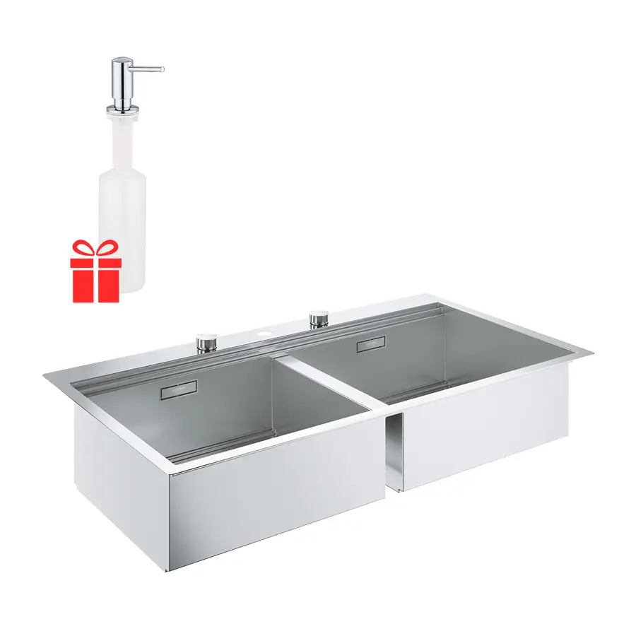 Мийка кухонна Grohe K200 31585SD0 + дозатор для миючого засобу Contemporary 40536000