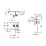 Кухонна гранітна мийка з двома чашами K500 31648AP0 + дозатор для миючого засобу Contemporary 40536000
