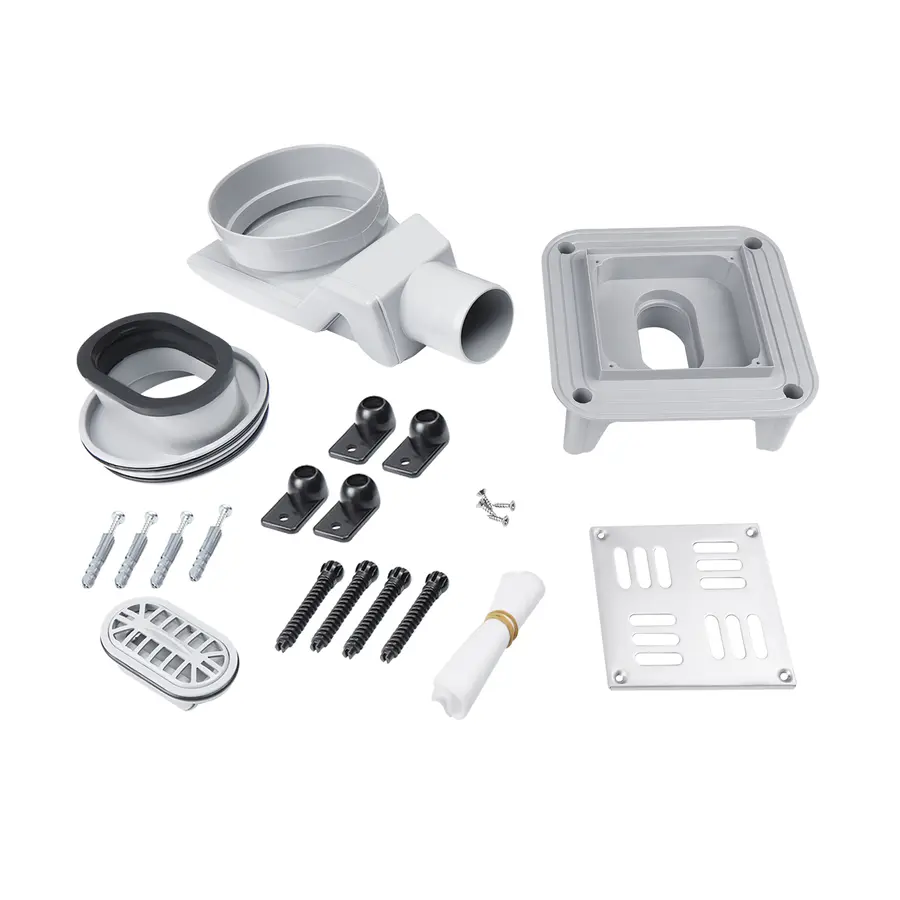 Трап Qtap Presto CRM6011304 точковий з комбінованим закривом та нержавіючою решіткою