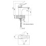 Змішувач для раковини Qtap Integra CRM 001