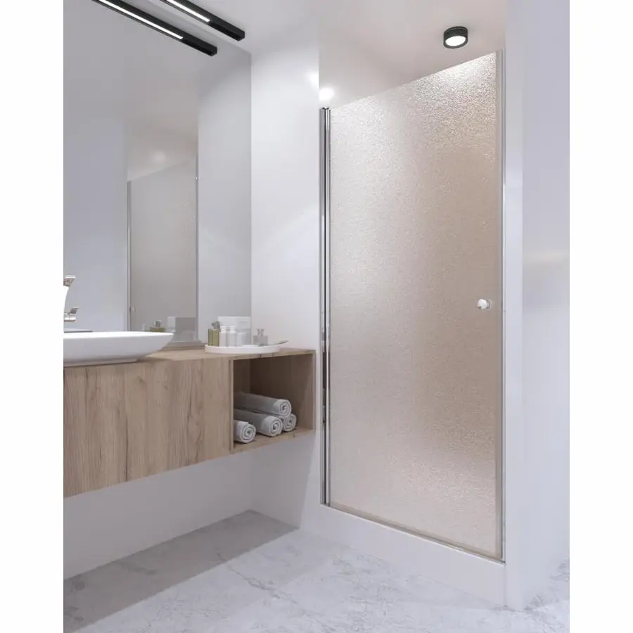 Душові двері в нішу Qtap Presto CRM208.P5 80х185 см, скло Pear 5 мм