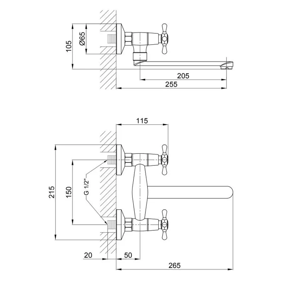 Змішувач для кухні Lidz (CRM) Mayfair 16 361