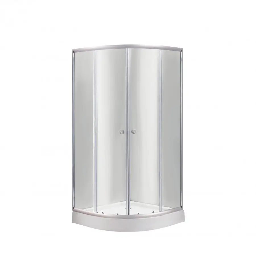 Душова кабіна Lidz Latwa SC80x80.SAT.LOW.TR, скло прозоре 4 мм