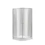 Душова кабіна Lidz Latwa SC80x80.SAT.LOW.TR, скло прозоре 4 мм