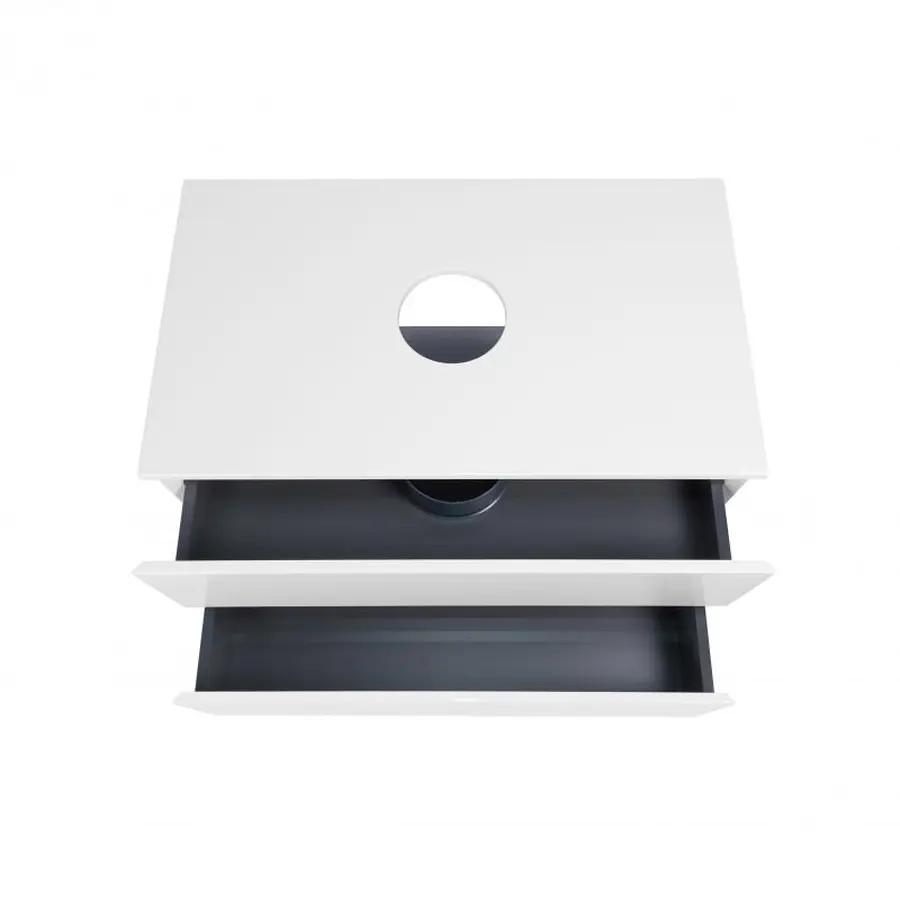 Тумба підвісна Qtap Tern 800х476х469 White зі стільницею QT1779TPL801W