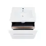 Комплект Qtap Virgo 600х580х437 White/Whitish oak тумба підвісна + раковина урізна QT1872TPА6013060CW