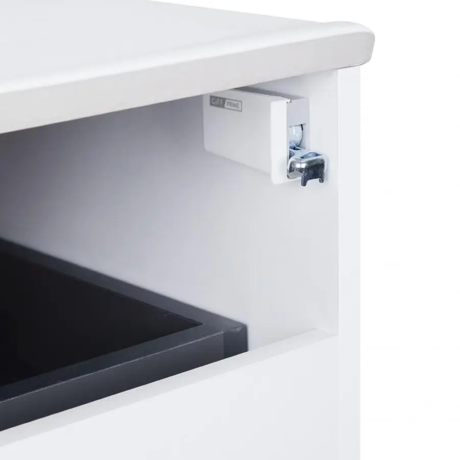 Комплект Qtap Virgo 600х580х437 White/Whitish oak тумба підвісна + раковина урізна QT1872TPА6013060CW