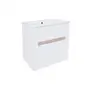 Комплект Qtap Virgo 600х580х437 White/Whitish oak тумба підвісна + раковина урізна QT1872TPА6013060CW