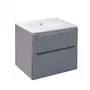 Комплект Qtap Scorpio 710х585х460 Graphite тумба підвісна + раковина урізна QT1472TPВ7023070CG