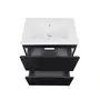 Комплект Qtap Tern 600х725х437 Matt black тумба підлогова + раковина урізна QT1771TNL6023060CMB