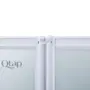Штора на ванну Qtap Gemini WHI401114RP4 скло Pear 4 мм, 110x140 см