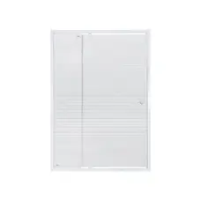 Душові двері в нішу Qtap Pisces WHI2013-14.CP5 130-140x185 см, скло Pattern 5 мм