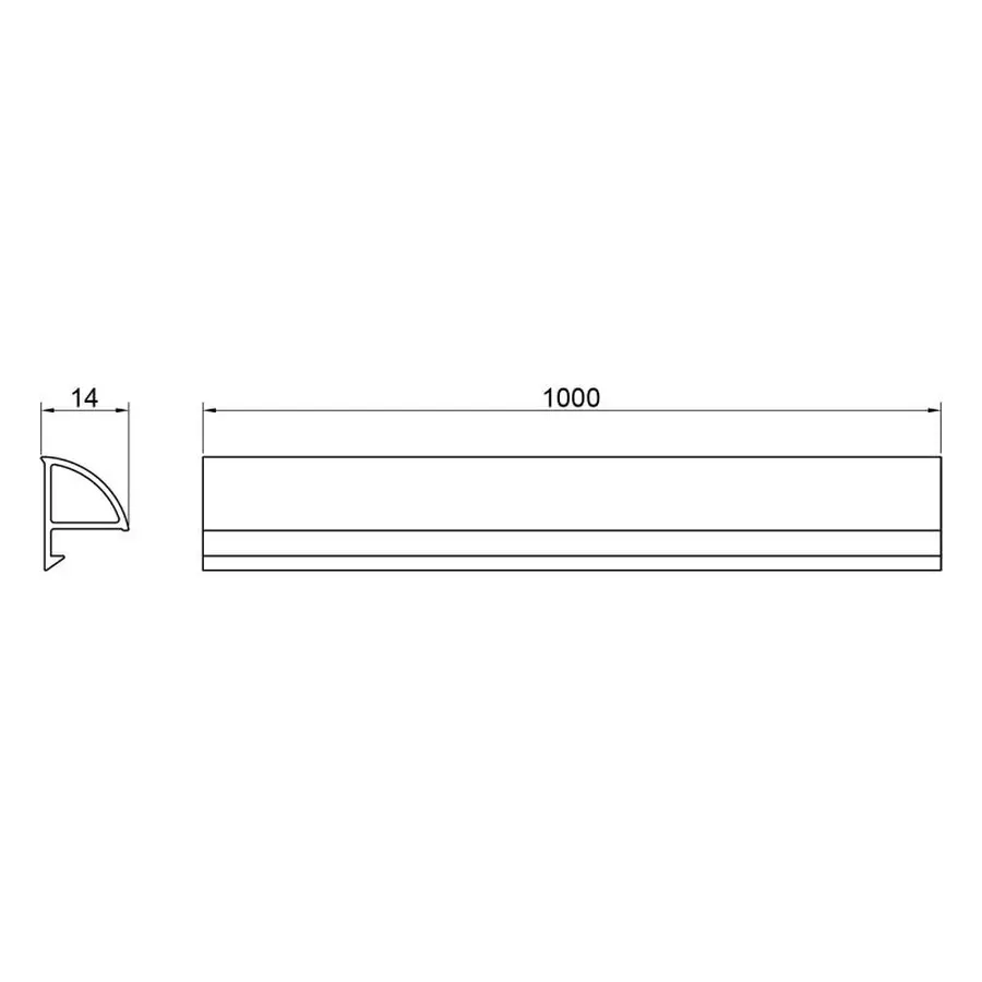 Декоративна планка для піддона та ванни Qtap Water cover WHI60101401