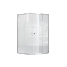 Душова кабіна Lidz Wieza SC80x80.SAT.LOW.L, скло Linie 4 мм без піддона