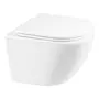 Унітаз підвісний Qtap Robin Mew безобідковий з сидінням Soft-close QT1333046EUQW