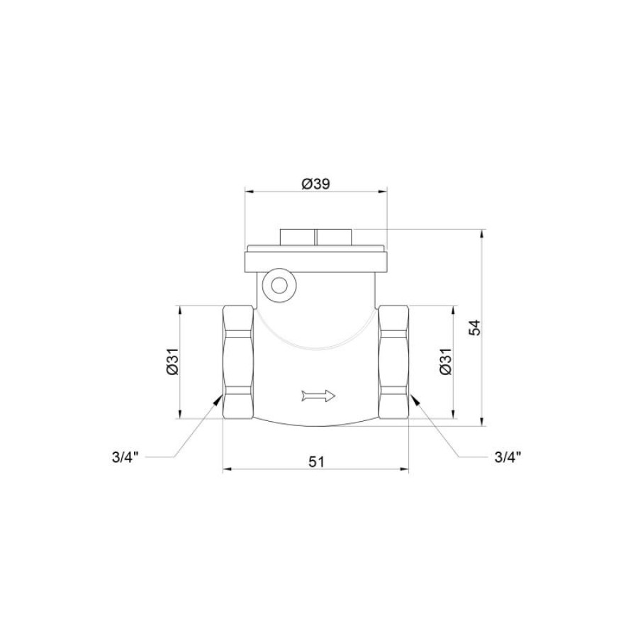 Запірний клапан Icma 3/4" №51