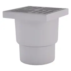 Трап ANI Plast TA1212 вертикальний з нержавіючою решіткою 150х150