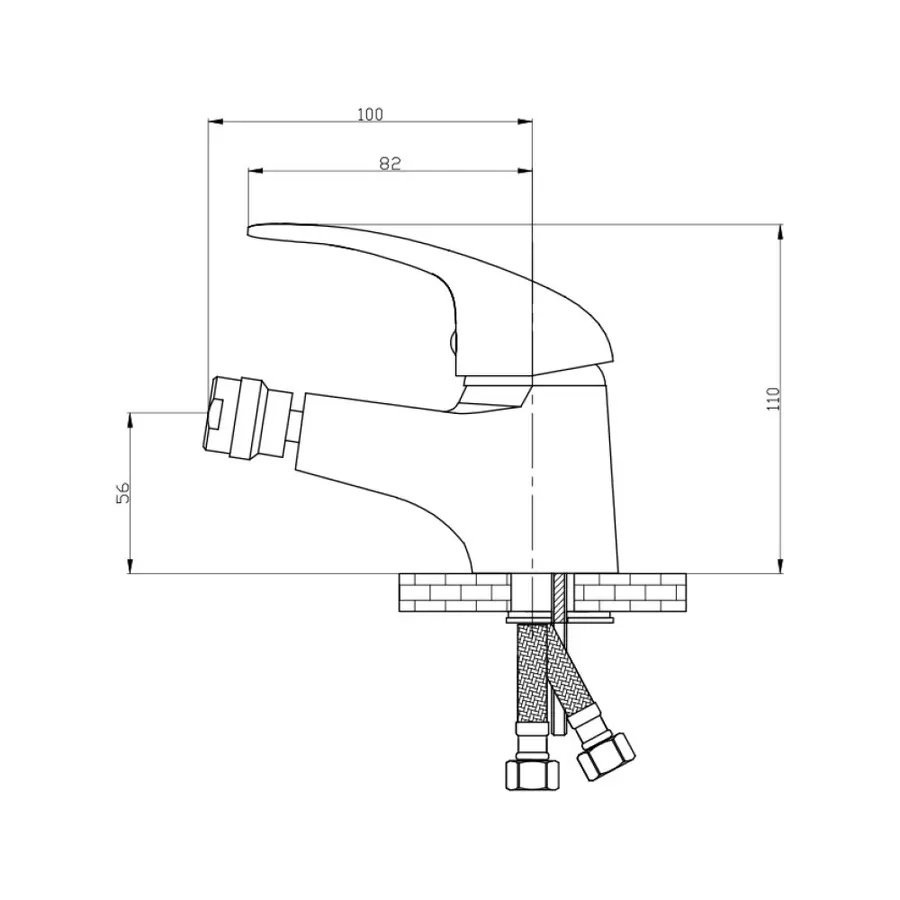 Змішувач для біде GF (CRM)S- 06-001A