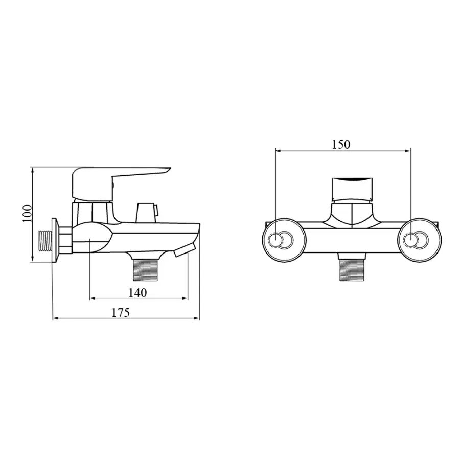 Змішувач для ванни GF (WCR)S-07-006N