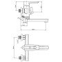 Змішувач для ванни GF (CRM)S-09-005BN