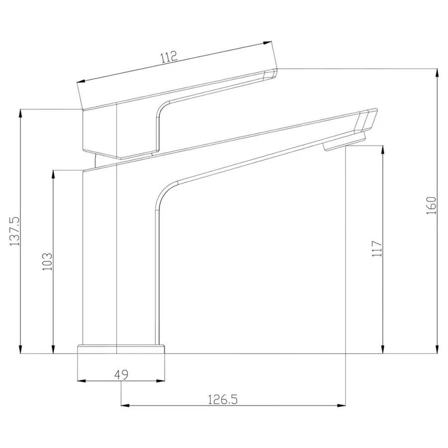 Смеситель для раковины Bianchi Fly LVBFLY2002073IMCRM
