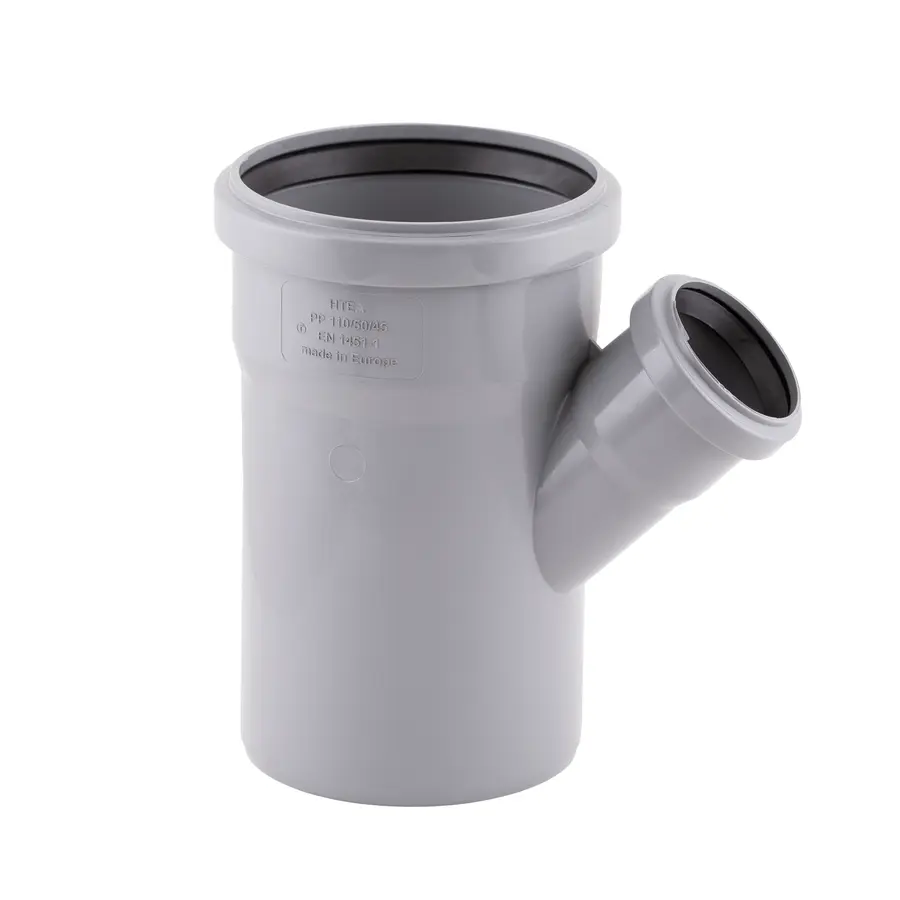 Тройник PPR канализационный TA Sewage 110х50х110, 45 °