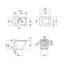 Унітаз підвісний Qtap Tern безобідковий з сідінням Soft-close QT1733052ERMB
