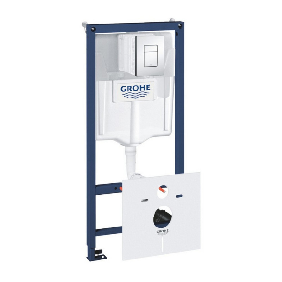 Набір інсталяція 5 в 1 Grohe Rapid SL 38827000 + унітаз з сидінням Qtap Crow QT05335170W