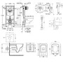 Комплект інсталяція Grohe Rapid SL 38722001 + унітаз з сидінням Qtap Crow QT05335170W + набір для гігієнічного душу зі змішувачем Grohe BauClassic 111048