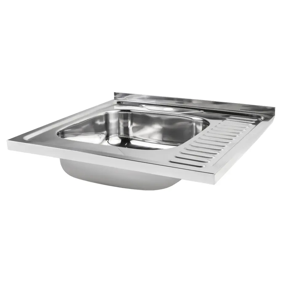 Кухонная мойка Lidz 6060-L 0,6 мм Polish (LIDZ6060LPOL06)