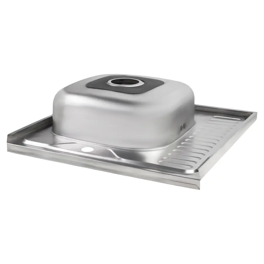 Кухонная мойка Lidz 6060-L 0,6 мм Polish (LIDZ6060LPOL06)