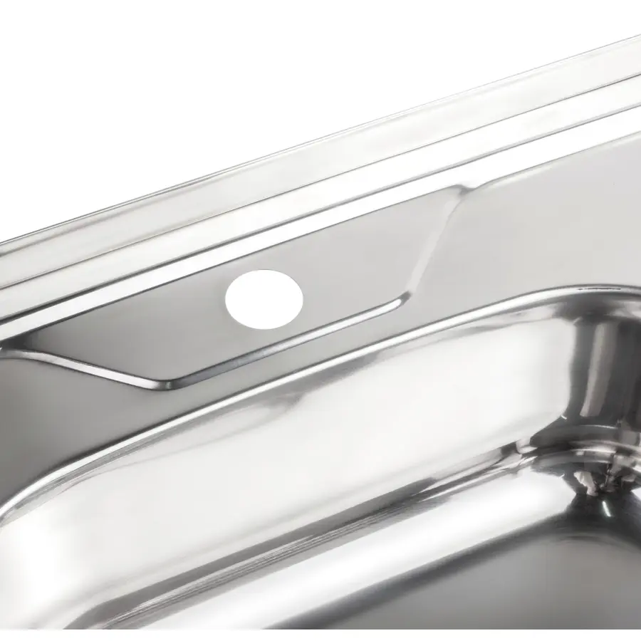 Кухонная мойка Lidz 6060-L 0,6 мм Polish (LIDZ6060LPOL06)