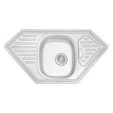 Кухонна мийка Qtap 9550 0,8 мм Satin (QT9550SAT08)