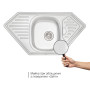 Кухонная мойка Qtap 9550 0,8 мм Satin (QT9550SAT08)